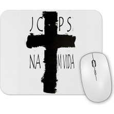Baskı Dükkanı Gospel Jesus Na Minha Vıda Mouse Pad