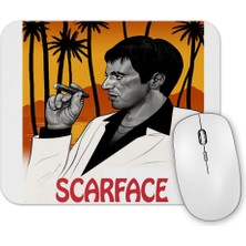 Baskı Dükkanı Scarface Illüstrasyon Mouse Pad