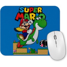 Baskı Dükkanı Super Mario  E Yoshi Mouse Pad