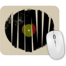 Baskı Dükkanı Retro Müzik Plak Mouse Pad
