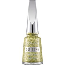 Flormar Glitter Nail Enamel Oje GL04 Gold Rush