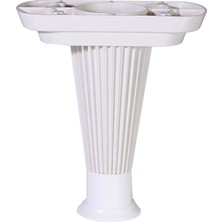 Badem10 Mobilya Kanepe Koltuk Puf Sehpa Ünite Ayağı 15 cm Baza Ayak (Beyaz)