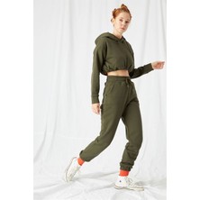 Gothamvibes Kadın Jogger Haki Eşofman Altı