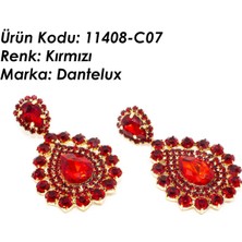 Dantelux Taşlı Küpe 11408-C07 Kırmızı