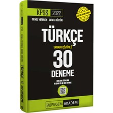 Pegem Akademi Yayıncılık 2022 KPSS Genel Yetenek - Genel Kültür Türkçe 30 Deneme