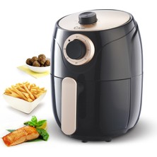 Kiwi Kaf 5515 AirFryer Yağsız Fritöz Kızartma Makinesi - Siyah