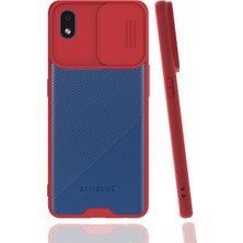 Nettech Samsung Galaxy A01 Core Uyumlu Platin Kamera Kızaklı Silikon Kılıf