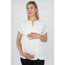 Balins Vual Payetli Bluz Beyaz Şık Görünüm ve Rahat Tasarım ile Günlük Kullanıma Uygun