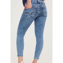 Hamile Skinny Jean Denim Pantolon Açık Mavi 1072