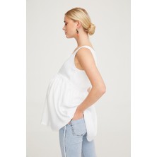 Hamile Beyaz Bluz Tunik 1075