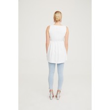 Hamile Beyaz Bluz Tunik 1075