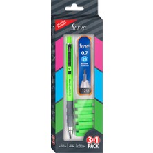 Serve Steps Fosforlu Kalem Set 0.7 mm Yeşil 3'lü