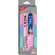 Serve Steps Pastel Kalem Set 0.7 mm Pembe 3'lü