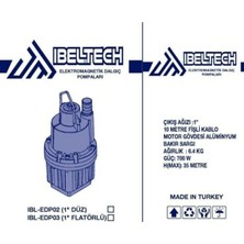 Staxx Power Ibeltech Çelik Gövdeli Titreşimli Dalgıç Su Pompası Dalgıç Motoru 1/2'' 35MT Su Çeker