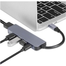 Wozlo USB Type C 3.1 To HDMI USB-C / 3x USB 3.0 Hub Çevirici Adaptör