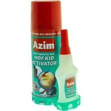 Azim 2 Paket Spreyli Hızlı Japon Yapıştırıcı Seti Mdf Kıd Activator