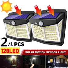 Insma 128LED Solar Duvar Işığı Kızılötesi Hareket Sensörü (Yurt Dışından)