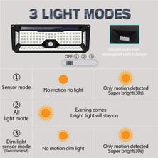 Insma 66LED Kablosuz Hareket Sensörü Solar Işıklar Dış Mekan (Yurt Dışından)