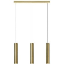 Mylights GU10 OSRAM TASARRUFLU LED AMPÜL GÜNIŞIĞI MAT ALTIN GOLD ESKİTME KAPLAMA ÜÇLÜ 3 LÜ MASAÜSTÜ LED SPOT SARKIT AVİZE