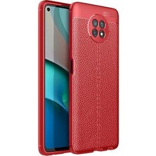 Ceponya Xiaomi Redmi Note 9 5g Kılıf Pu Deri ve Ultra Kamera Korumalı