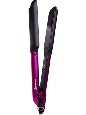 Dempower Mor Saç Düzleştirici – 230°C Seramik Termal Plaka, Hafif Ergonomik Tasarım ve LCD Isı Göstergesi