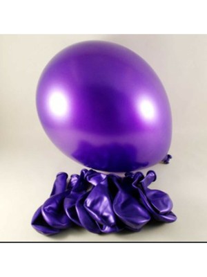 Bal10 Dünyası 12 Inç Metalik Mor Balon 20'li