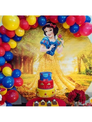 Bal10 Dünyası Pamuk Prenses Temalı Balon ve 5 mt Balon Zincir