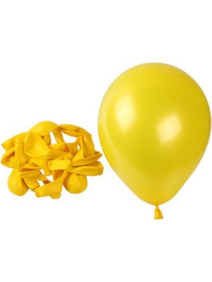 Bal10 Dünyası 12 Inç Metalik Sarı Balon 25'li