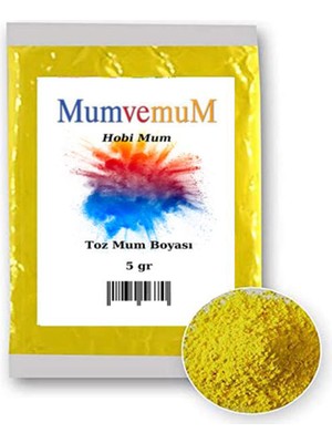 MumvemuM Toz Mum Boya Açık Sarı