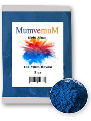 MumvemuM Toz Mum Boya Açık Mavi