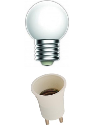 Aliden Fişli Duy LED Gece Lambası Ampul Duy Fişli (1 W - 1,5 W) Beyaz