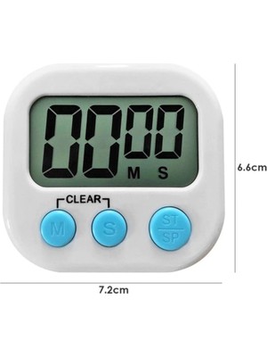 UniChrome Zauss Dijital Ekranlı Alarmlı Mıknatıslı Mutfak Zamanlayıcı Fırın Timer