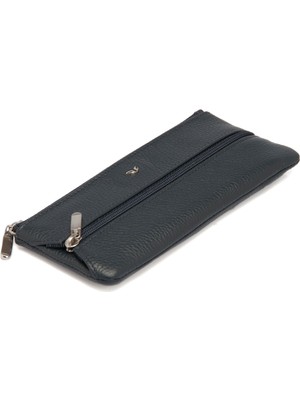 Tergan Lacivert Deri Unisex Anahtarlık