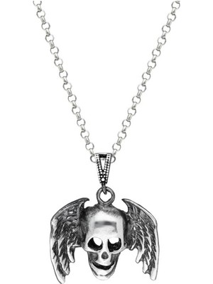 MONAROZA  Kuru Kafa 925 Ayar Gümüş Kolye