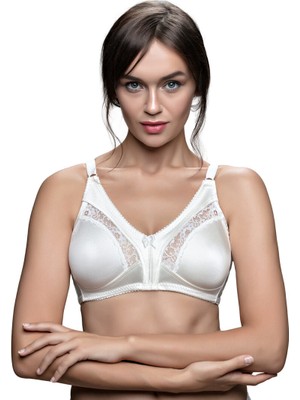 Aycı Saten Toparlayıcı Sütyen Minimizer Beyaz – 90B