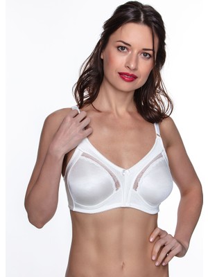 Aycı Saten Toparlayıcı Sütyen Minimizer Ekru – 90B