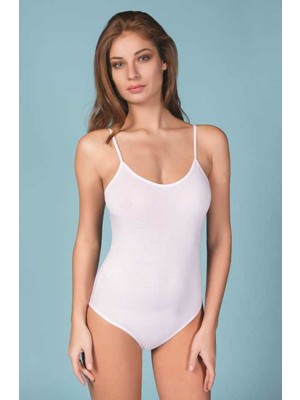 Berrak 12 Adet Beyaz Renk Ip Askılı Çıtçıtlı Badi