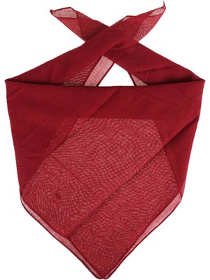 Attach Bry-Bordo Düz Renk Kare Bandana