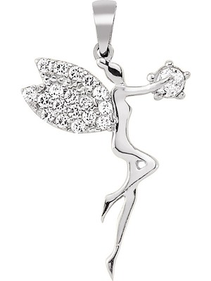 Altın Sepeti Altınsepeti Beyaz Altın Peri Kolye Ucu