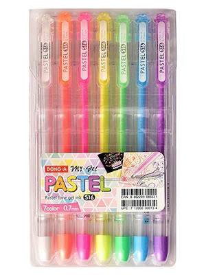 Dong-a My-Jel 0.7mm Pastel Renkler 7'li Kalem Seti