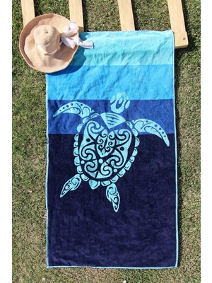 Baveno  Pamuk 83 x 160 cm Caretta Kadife Plaj Havlusu