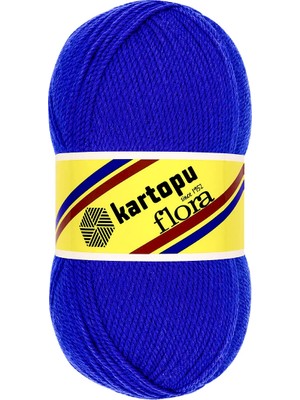 Kartopu Flora K624 Saks Mavi El Örgü Patik İpi 100 gr