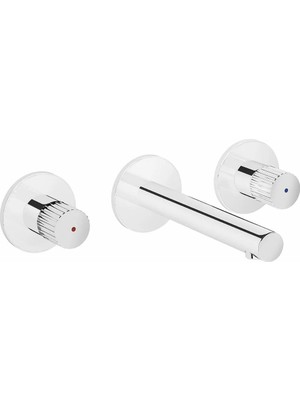 VitrA Origin Ankastre Lavabo Bataryası Krom-Sıva Üstü