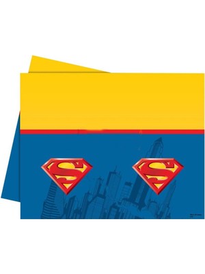 Pandoli Superman Süpermen Masa Örtüsü Plastik 120 x 180  cm