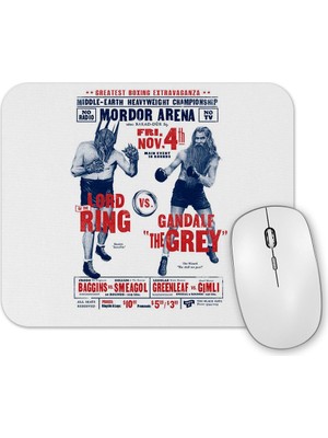 Baskı Dükkanı Yüzüklerin Efendisi Lord Of The Rings Sauron Gandalf Mouse Pad
