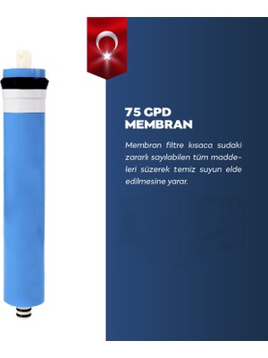 Membran Tüm Su Arıtma Cihazlarına Uyumlu Membran Filtre