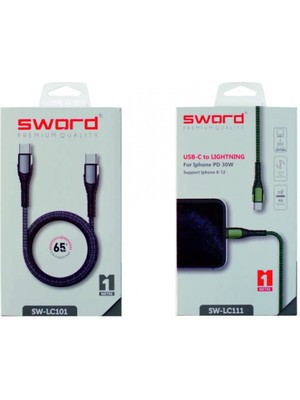 Sword Usb-C-To Lıghtnıng Yeni Nesil  1 M Kablo