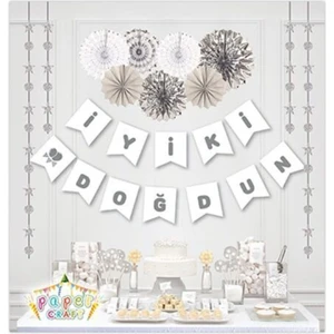 Paper Craft Yaldızlı Banner Iyiki Doğdun Yazısı