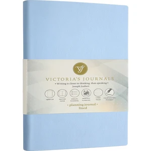 Victoria's Journals Smyth Pastel Çizgili Defter Mavi 15 x 21 cm