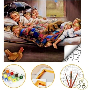 Tale Hobby Sayılarla Boyama Seti Kasnaklı 40 x 50 cm Boyalar ve Fırçalar Dahil